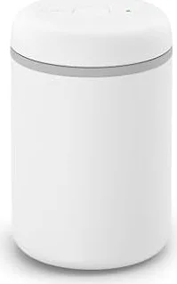Fellow Atmos - Recipiente eléctrico al vacío y contenedor de almacenamiento, recipientes herméticos para café y alimentos, recipientes de café, 1.2 litros, blanco mate