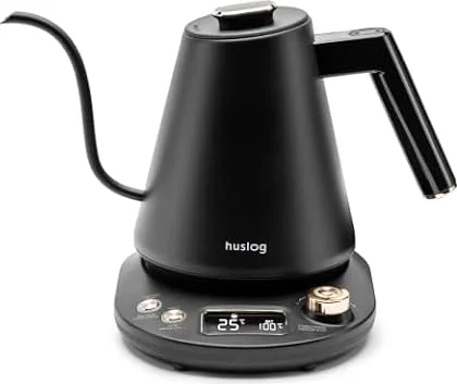 Huslog Hervidor Eléctrico Cuello de Cisne 1 L con Control de Temperatura