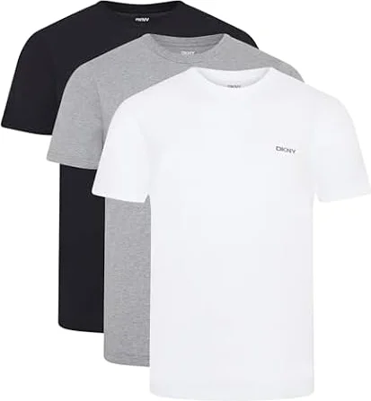 DKNY Giants Pack Camisetas Hombre Manga Corta | Algodón 100% Transpirable |