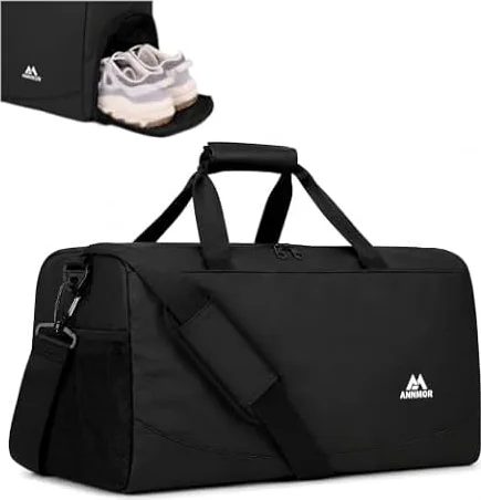 57L Bolsa de Deporte con Compartimento para Zapatos y Ropa Húmeda