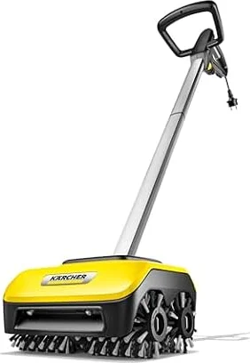 Kärcher Limpiadora de terrazas PCL 6, presión: 10 bar, caudal: 180 l/h, ancho útil: 300 mm, velocidad de rotación: 600-800 rpm, para madera, WPC y baldosas de piedra con poros finos