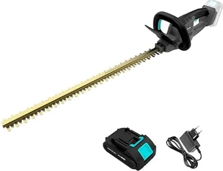 Cecotec Cortasetos a Batería Longitud Corte hasta 61cm TitaniumSword 6100 XL Freemove. Batería 21V, Motor sin Escobillas, Brushless, Cuchillas de Titanio, Ramas hasta 16mm, Sistema de Seguridad