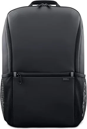 Dell EcoLoop Essential Mochila 14-16 – CP3724 – Ligera, dos bolsillos laterales de malla, organizador de accesorios integrado, funda especialmente acolchada, color negro, Negro, Unisex Adult
