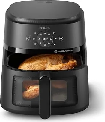 Philips 2000 Airfryer - Freidora de Aire 6,2L, 13 opciones, Táctil, Negro