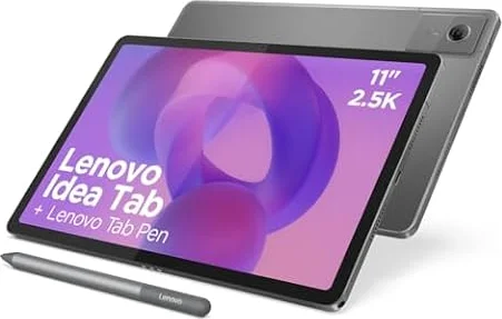 Lenovo Idea Tab – Tablet 11" 2.5K (MediaTek Dimensity 6300, 8 GB RAM, 256 GB UFS, 90 Hz, 4 Altavoces, Wi-Fi 5, Bluetooth 5.2, Android 15) Color Gris – Incluye Tab Pen