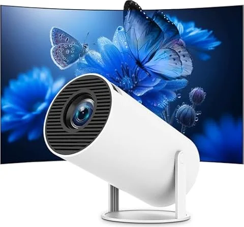 Mini Proyector 4K Soporte Portátil WiFi 6 BT 5.4 [App Integrada] Android 14