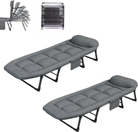 MAGIC SELECT X2 Cama de Camping Acolchada Plegable 200x63cm