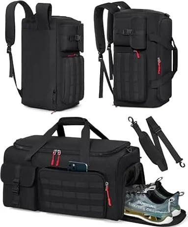 RAINSMORE 3 EN 1 Bolsa Deporte Gimnasio Hombre Bolsa de Viaje Grande 45L