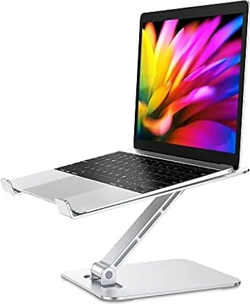 Babacom Soporte Portatil Mesa Plegable,Elevador Laptop Stand con Altura Ajustable,Soportes Libros Cocina,Soporte Mesa Ordenador Portátil de Aleación Aluminio Ventilado Compatible con MacBook PC 10-16"