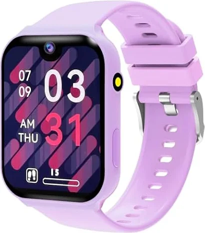 pmstuy - Reloj inteligente para niños, rastreador de fitness para niño, niña, 18 juegos