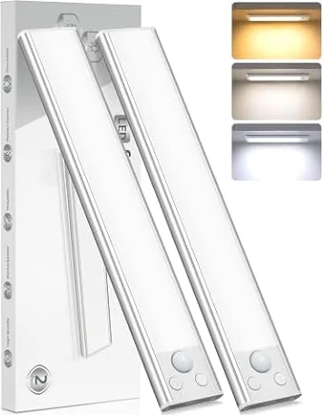 Luz LED Sensor Movimiento Cocina - Armario Luces Pilas Adhesiva Recargable