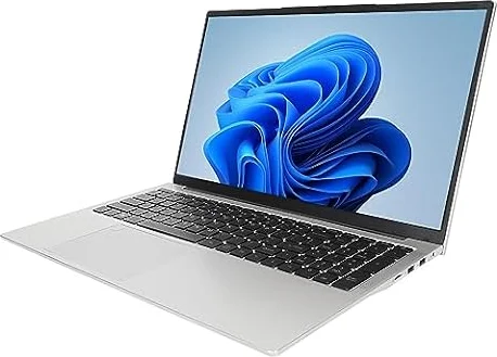 Asixxsix Portátil empresarial de 17,3 Pulgadas, LPDDR4 16 GB RAM 2.9GHz Quad Core 5G WiFi W11 Computadora Tradicional con Batería DE 7000 MAh, Puerto USB C HDMI, Cámara Web (16+2tb Enchufe de la UE)
