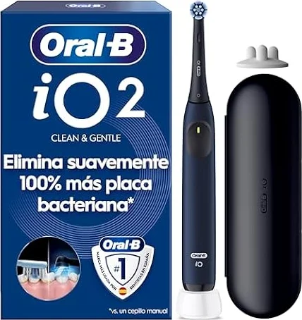 Oral-B iO 2 Cepillo de Dientes Eléctrico con 1 Cabezal, Azul Mar
