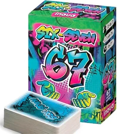 Juego de cartas rápido de reflejos 6-7 | Juego familiar infantil de velocidad y atención | Partidas de 6-7 minutos | 2-7 jugadores | Juego portátil divertido para niños y adultos | Idiomas ES-EN-FR-PT