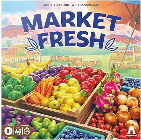 Juego de Mesa Market Fresh - Divertido Juego estratégico de colocación de fichas para niños, Adolescentes y Adultos - Edad: A Partir de 8 años - De 1 a 4 Jugadores - 45 Minutos - Juegos Familiares