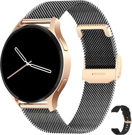 Levowatch Edgy - Reloj inteligente para mujer, AMOLED Always-On, control de IA, rastreador de fitness, función de teléfono, control por voz