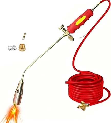 Kit de antorcha de gas propano, con botón de encendido, potente llama, mata malas hierbas, ideal para eliminar malas hierbas en techos y calefacción al aire libre, opciones de interruptor individual