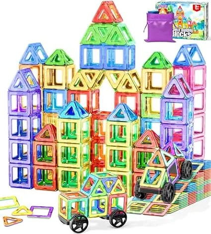 Bloques Magneticos Construccion Niños, Construcción Magnéticos Juguetes