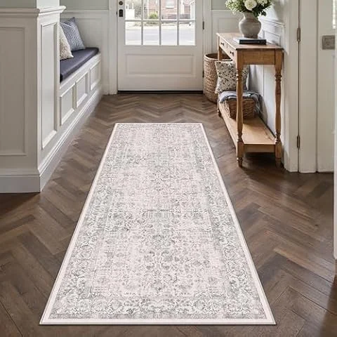 HUGEAR Alfombra Pasillo 60x180cm Gris Cocina