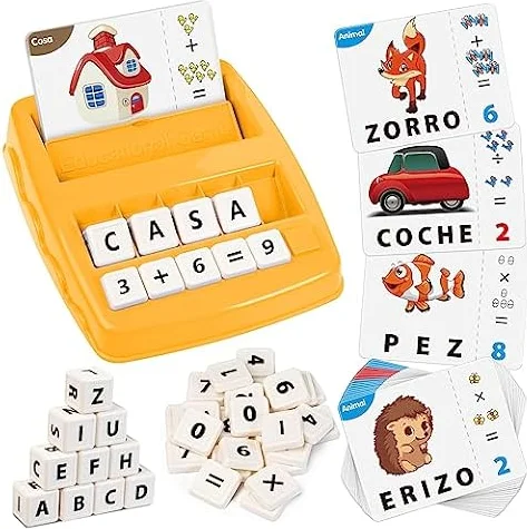 Joozmui Juguetes Niños 3 4 5 6 7 8 Años, Juegos Educativos Niños 3-8 Años Regalo Niña 3-8 Años Juguetes Niña Aprender a Leer Juguetes Montessori